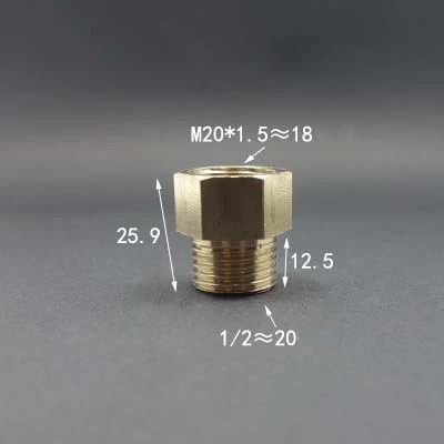 M20 * 1 5 внутренняя резьба x 1/2 &quotнаружная BSP латунный фитинг для трубы адаптер