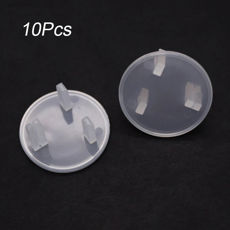 10Pcs UK Plug Cover Великобритания/ЕС разъем питания крышка электрической розетки Детская безопасность защита анти-Электрический шок вилки протектор крышка - Цвет: 10Pcs UK Plug Cover