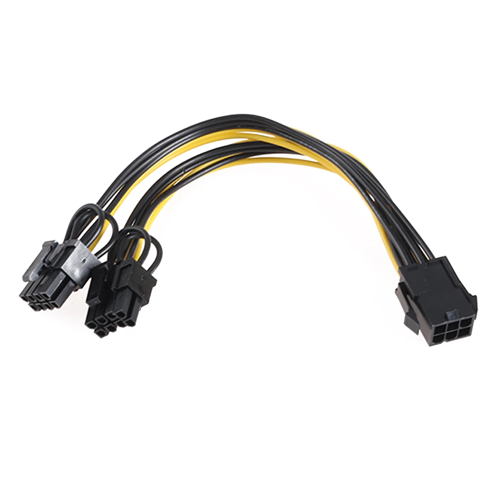 1 шт. 6 Контактный Модуль PCI E гнездовой двойной 8 контактный + 2P Кабель адаптер