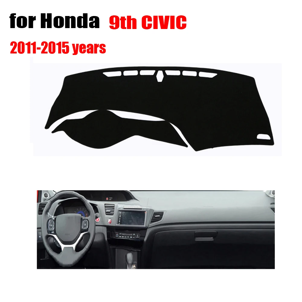 Чехлы для приборной панели автомобиля Honda 9th CIVIC 2011-2015 чехлы левосторонних