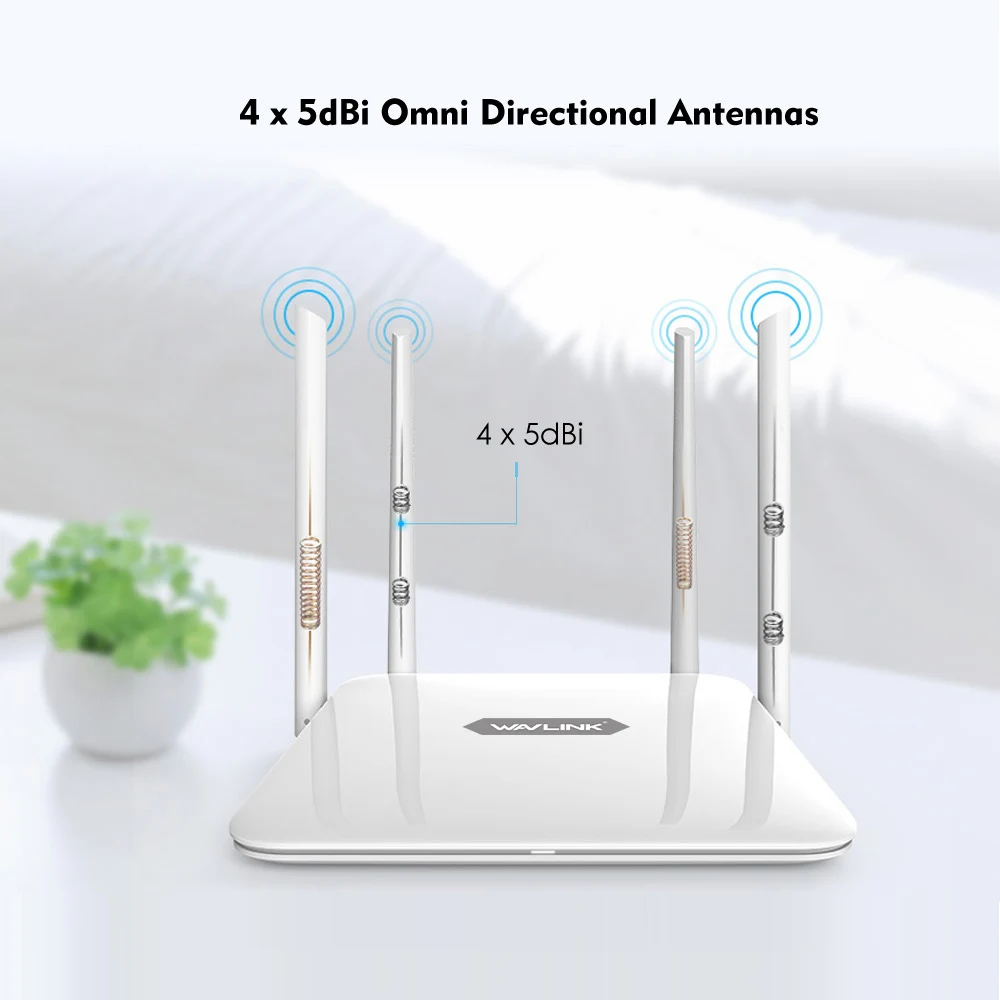 Wi Fi маршрутизатор Wavlink AC1200 5 + 2 4 ГГц с антенной 4x5 дБи|dual band router|wifi router repeaterwireless wifi |
