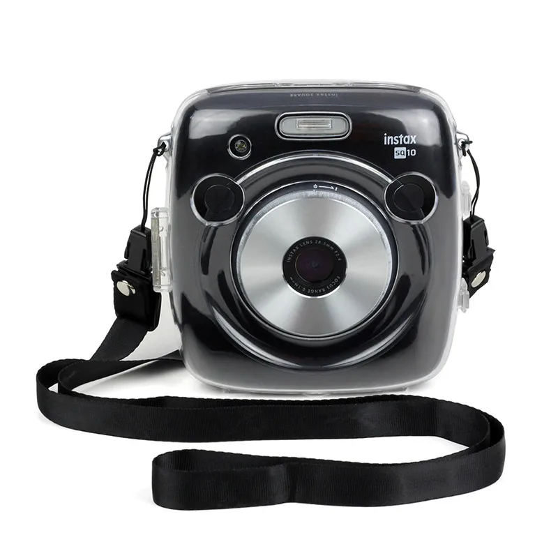 Прозрачный чехол для камеры Fujifilm Instax Square SQ10 ПВХ защитный с плечевым ремнем |