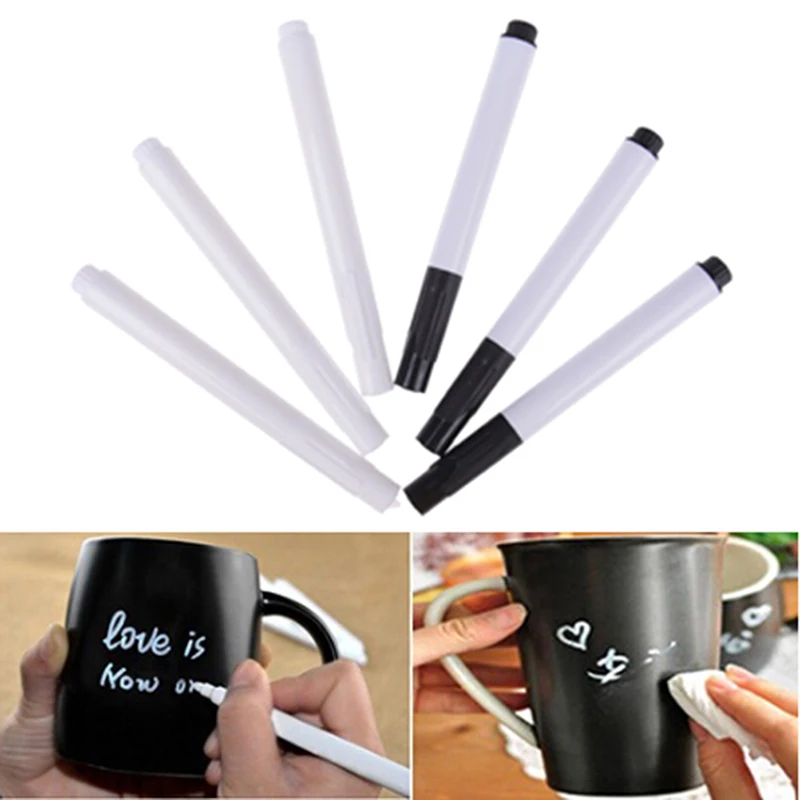 Белая жидкая меловая ручка маркер 13 5 см для стеклянных окон доски черной письма