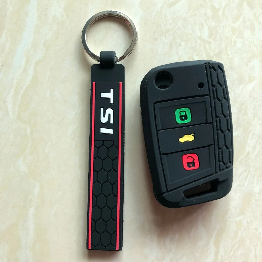 Силиконовый чехол книжка с дистанционным управлением для Polo Passat Gol golf 7 MK7 Touran Tiguan