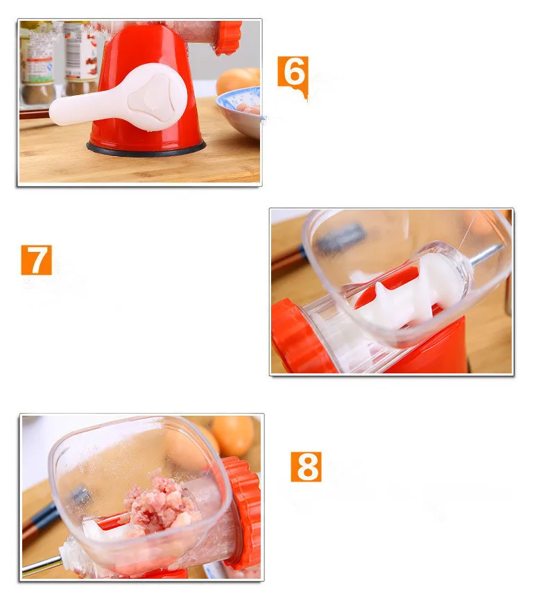 1PC Household Manual Meat Grinder Multifunction Meet Mincer Meat/Vegetable/Spice Hand-cranked House Cooking Machine OK 0483 | Дом и сад