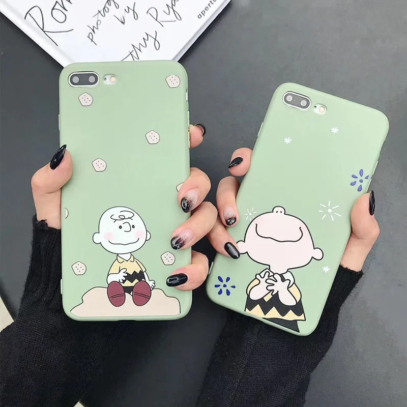 Чехол для Телефона iPhone 6 6S 7 8 Plus милый мультяшный узор чехол XS Max XR X ультра тонкий