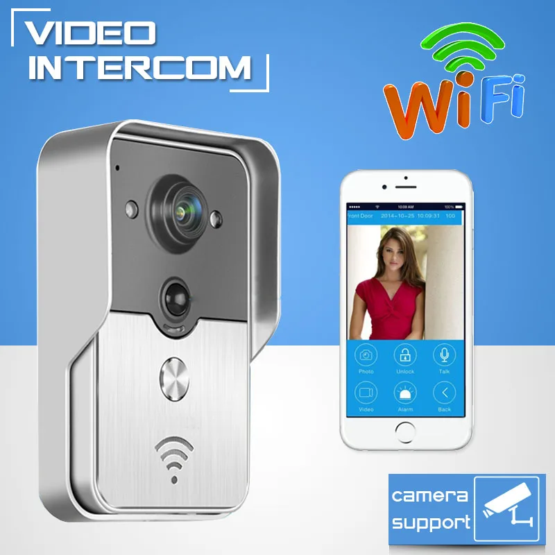 Новый Горячий HD 720 P Wi-Fi Дверь Камеры Беспроводные Видео-Домофон Телефон