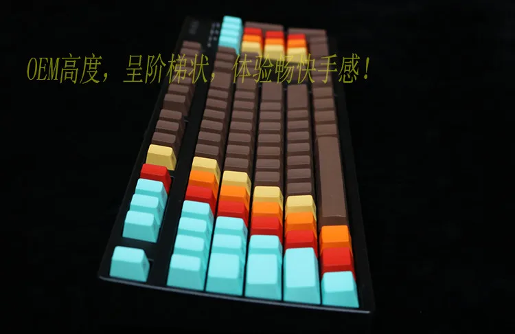 Боковая печать верхнее печатное пустое перо 108 клавиш разноцветные OEM профиль