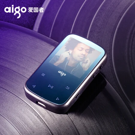Новейшая модель; обновленная версия AIGO MP3-107PRO Bluetooth 4,2 сенсорный экран музыкальный плейер Волкман мини MP3 плеер с спортивный зажим