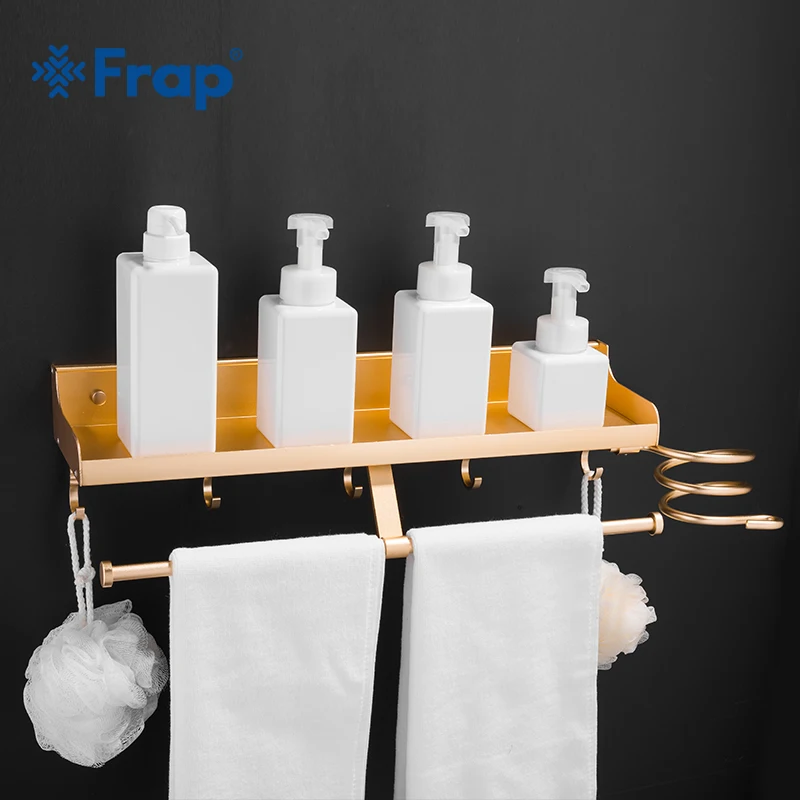 Многофункциональная косметическая стойка FRAP с полкой для ванной комнаты полка
