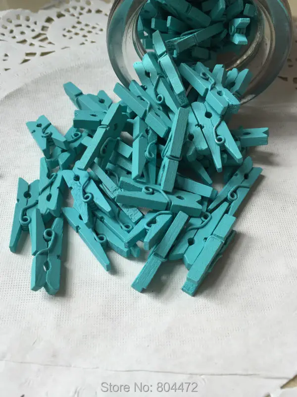 25 мм Мини натуральные деревянные для одежды фотобумага колышки прищепки