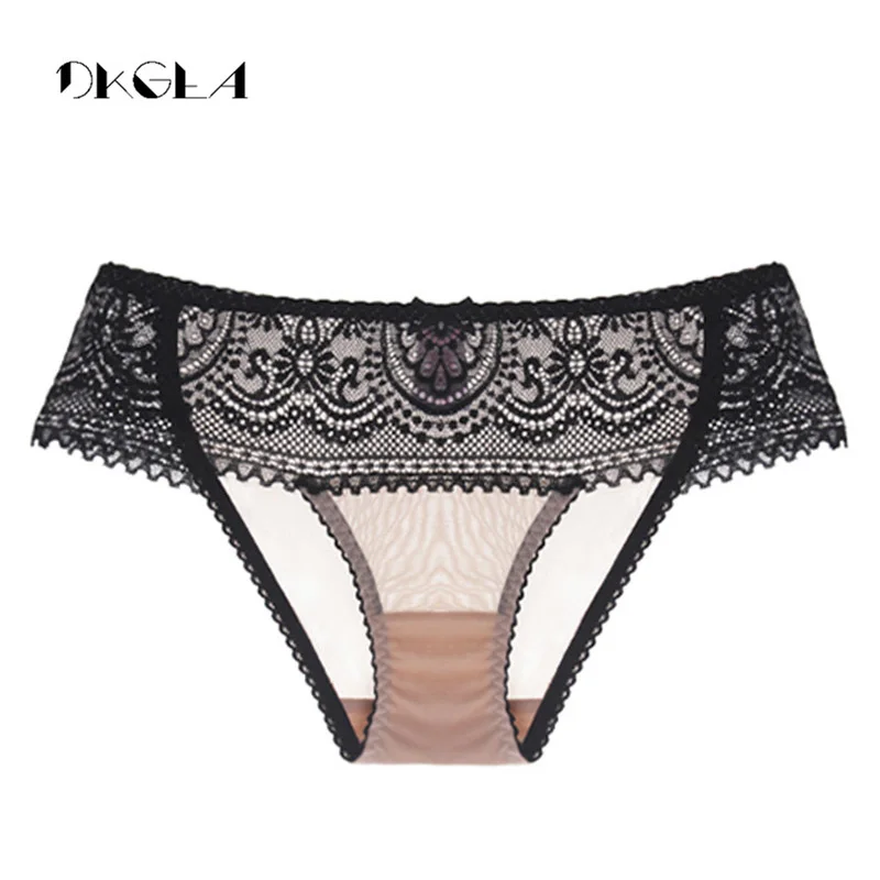 Модные Зеленые кружевные сексуальные трусики женские хлопковые трусы бесшовные