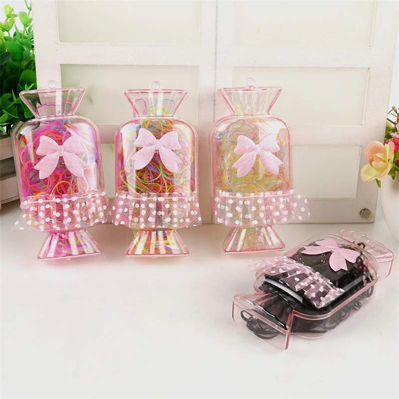 Эластичные ленты для волос с кружевным бантом девочек 150 шт. Подарочные Кольца