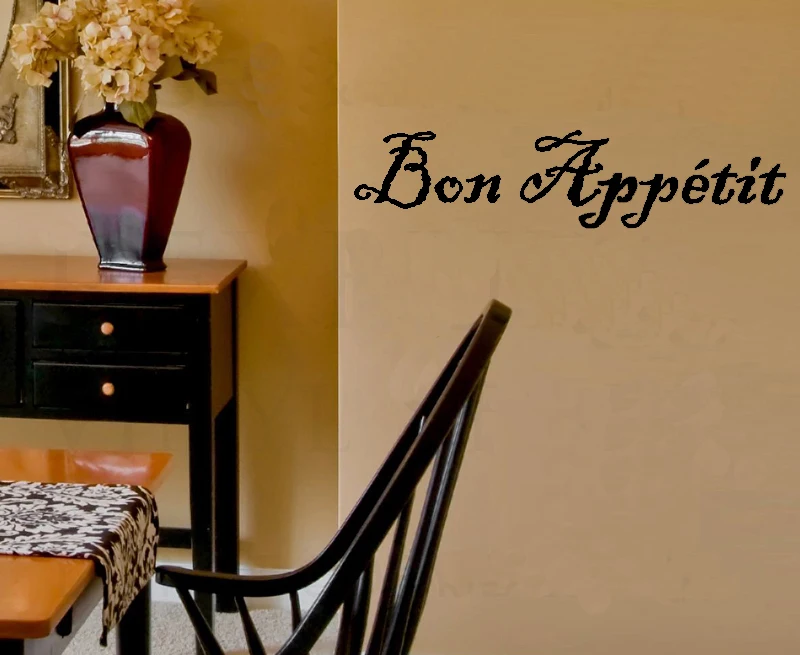 5pcs Bon Appetit French Kitchen dinning room restaurant -Art Vinyl DIY wall sticker decor quote lettering home decoration | Дом и сад