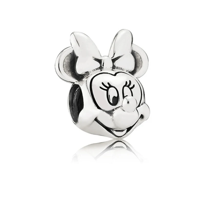 YYF оригинальный 100% S925 Classic Silver Микки с жемчугом одежда для детей DIY Браслет