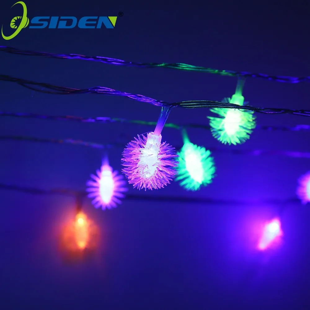 OSIDEN 50LED 9M Светодиодные строки Snowball светодиодные рождественские