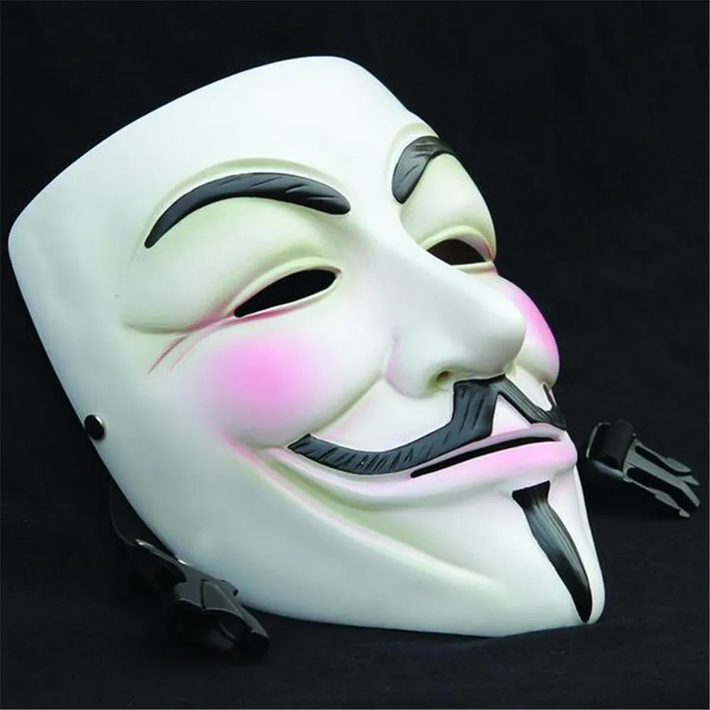 

GUY FAWKERS V FOR VENDETTA MASK WHITE RESIN ADULT MASKS COSPLAY HOLLOWEEN-36141