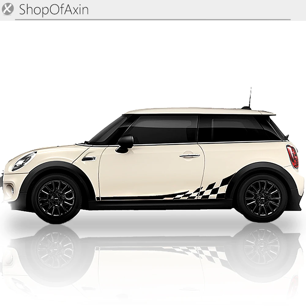 Рокер панель декоративная наклейка на стену шахматная доска для Mini Cooper clubman countryman