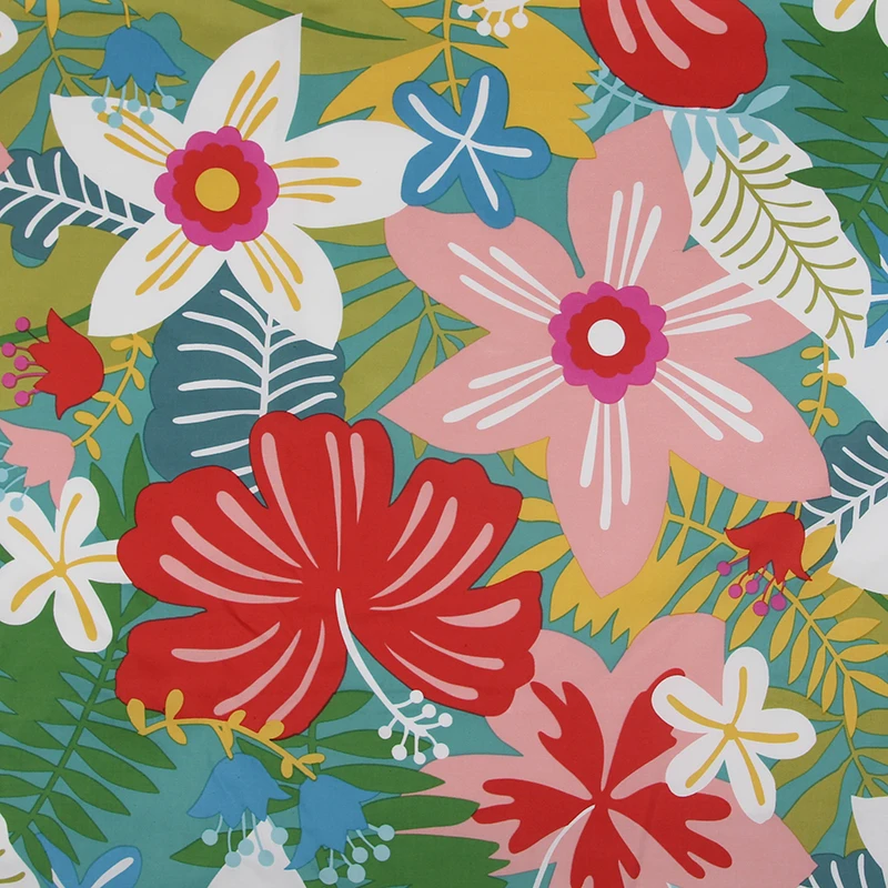 Европейская и американская ткань сделай сам розовая хлопчатобумажная с принтом