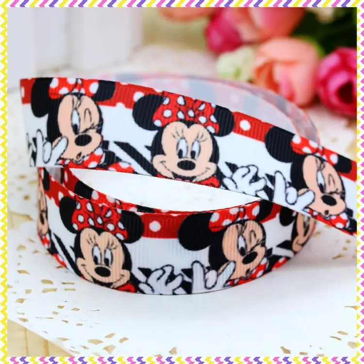 7/8 '' мультфильм печатных grosgrain лента для волос головные уборы с бантом diy вечерние украшения торговля OEM 22 мм B460