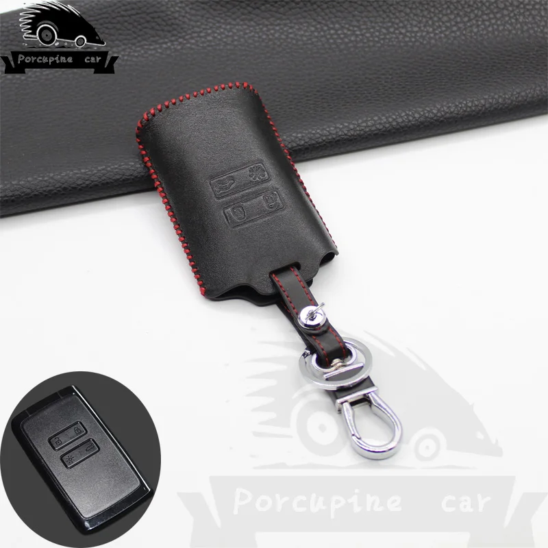 Чехол для автомобильного ключа из натуральной кожи чехол Renault Talisman Captur Koleos Card Clio