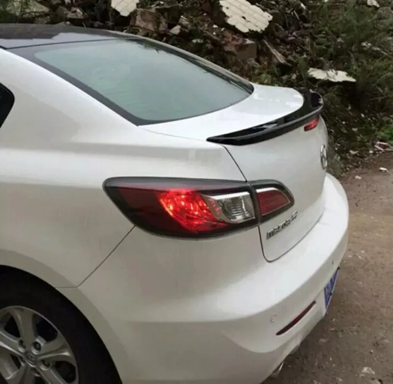 Для MAZDA 3 спойлер 2006-2013 для Высокое качество абс материал заднее крыло автомобиля