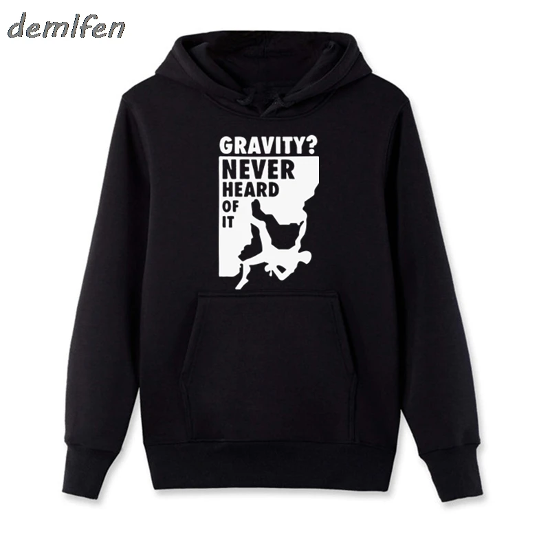Gravity Never Hear Of It свитшоты куртка весна осень Повседневная молния флисовая мужская кофта-худи Толстовка Забавный подъем Толстовка Топы