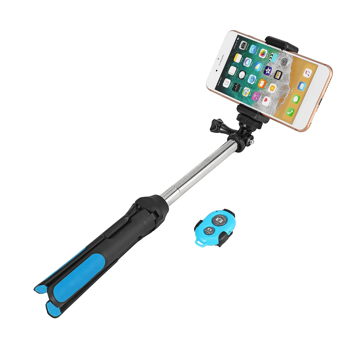 3 в 1 камера штатив bluetooth селфи палка Беспроводной монопод для Gopro 5 6 7 спортивная зеркальная камера для iPhone XR XS X 8 смартфон