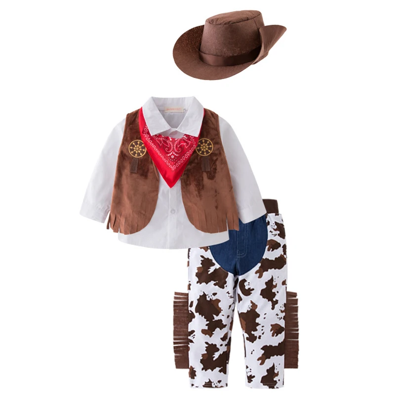 Комбинезон для новорожденных западный ковбой костюм костюмированной вечеринки
