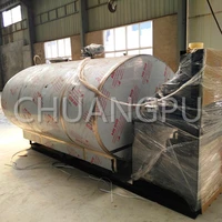 5000liter stainless steel milk chilling tank for food products factory 5t high performance and low noise milk cooling tank