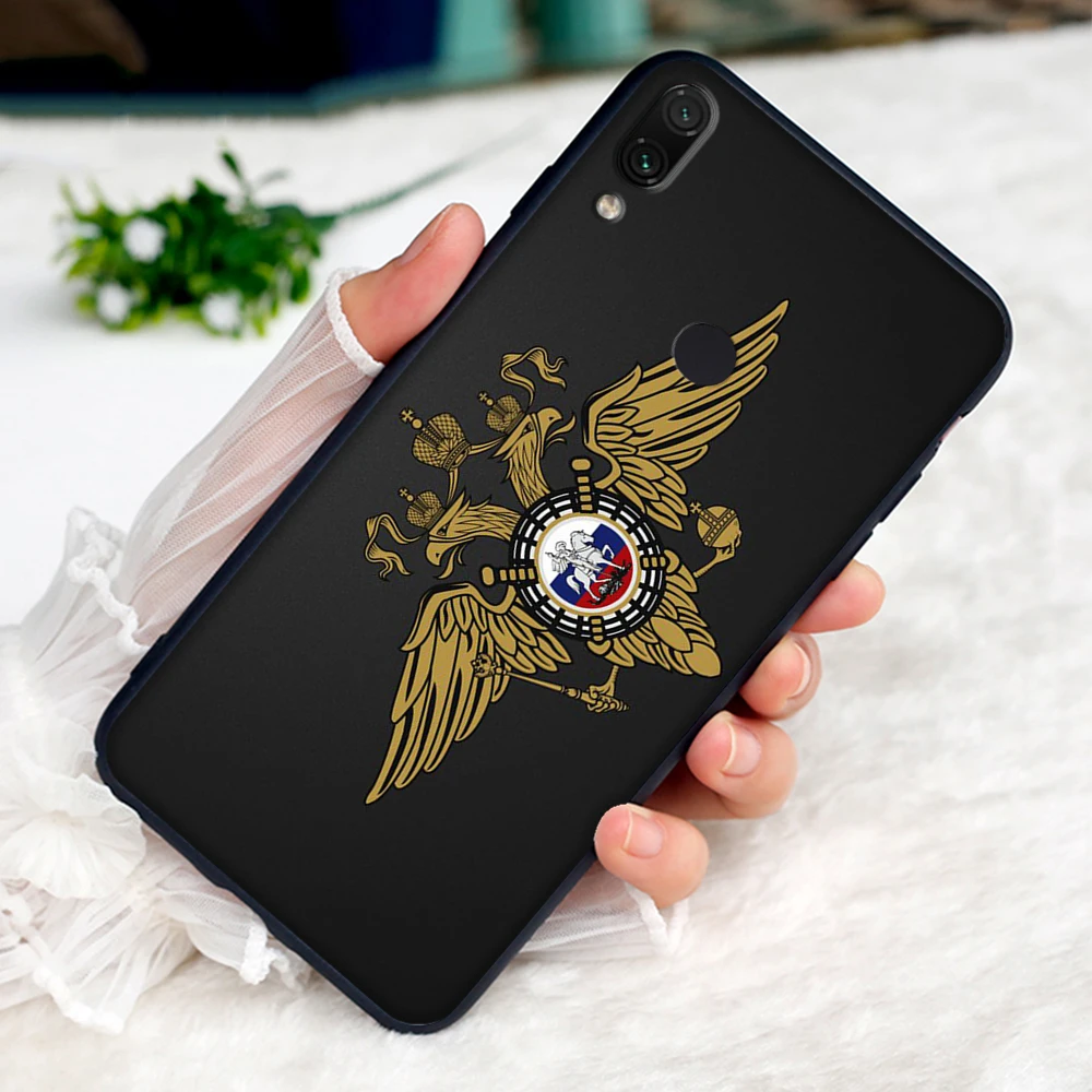 7 Российский Герб Флаг Мягкий чехол для Xiaomi Redmi Note 4 4X6 7 8 Pro 5 Plus 5A 6A - Цвет: 7