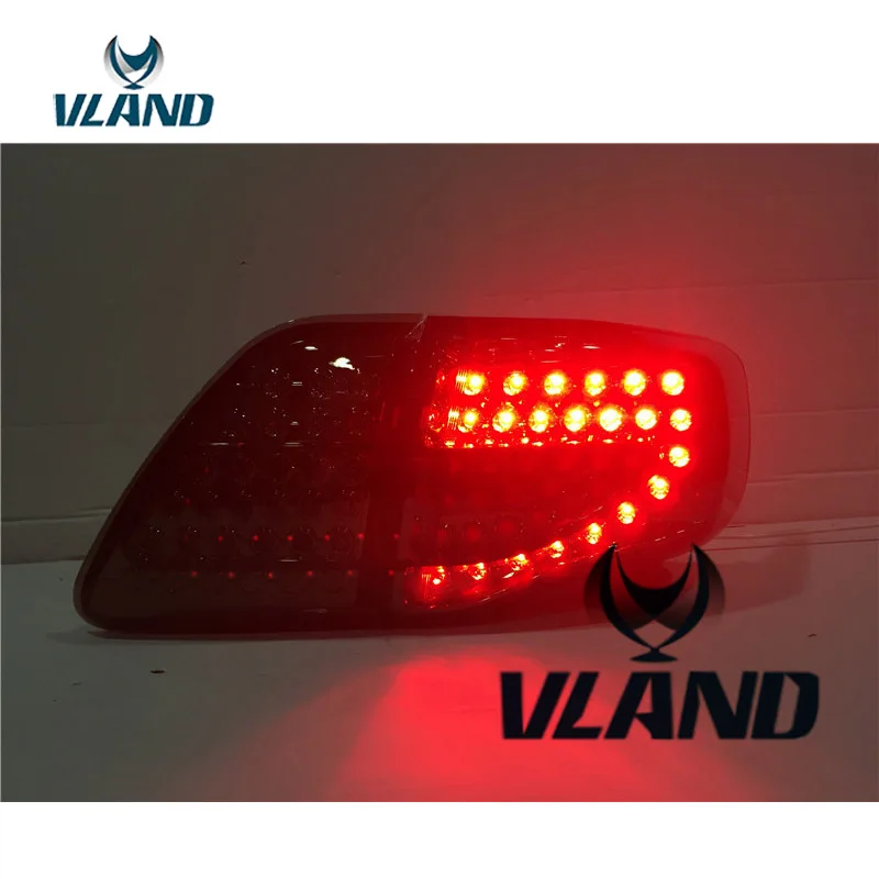 VLAND завод для автомобиля задний фонарь Corolla светодиодный светильник 2007 2008 2010 с DRL +