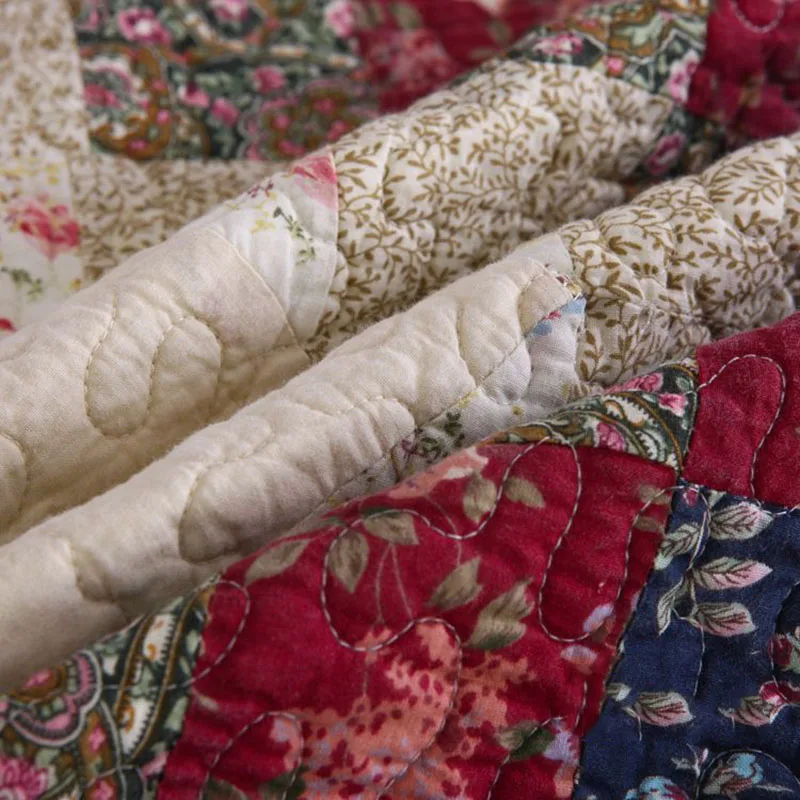 3 шт. хлопковые стеганые одеяла с аппликацией|Одеяла| |