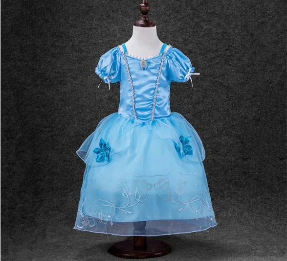 New baby girls dress Chiffon Princess Dress Belle Snow White Rapunzel Aurora Cinderella girl's halter dresses | Детская одежда и
