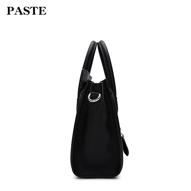 PASTE leather shoulder bag fashion Designer female wings smiley cowskiin head Messenger 7P1118 Black | Багаж и сумки