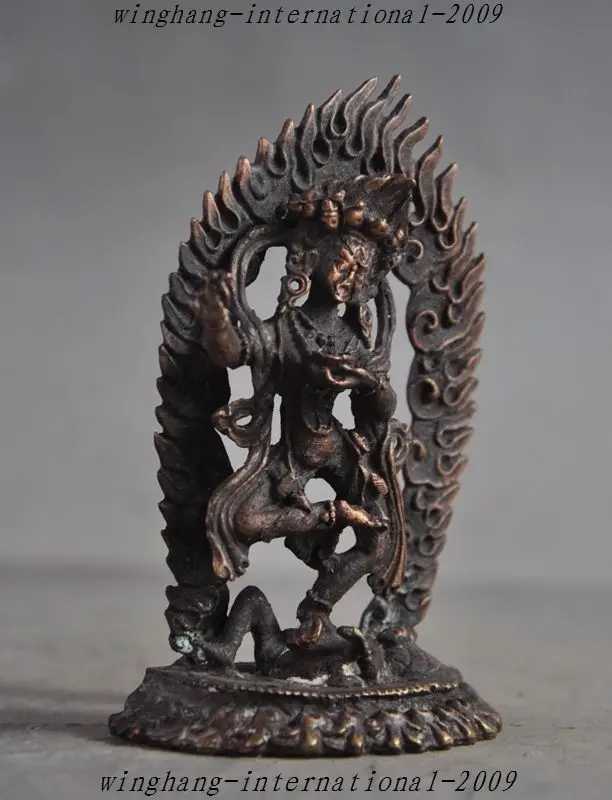 Старая тибетская Тантра буддизм Бронзовая Дордже ваджрайогини богиня статуя