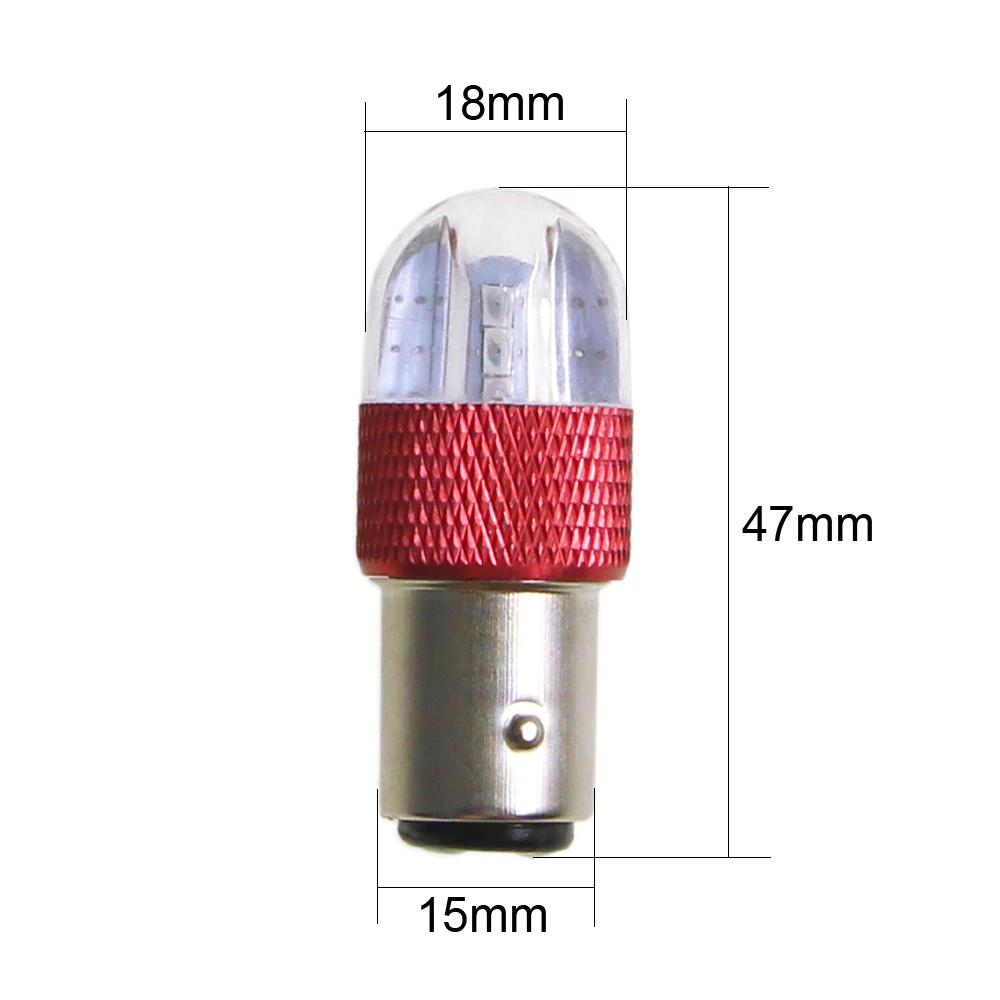 KEIN 2 шт. 1157 светодиодный BAY15D P21/5 Вт проблесковая вспышка светильник 3030 6smd