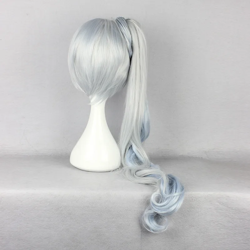 Косплей RWBY головной убор Weiss Schnee косплей волос белый женский Hair Party костюмы для