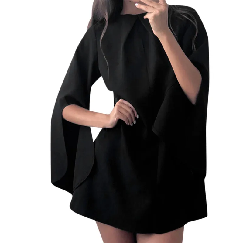 Женское платье с длинным рукавом и круглым вырезом JAYCOSIN повседневное пляжное