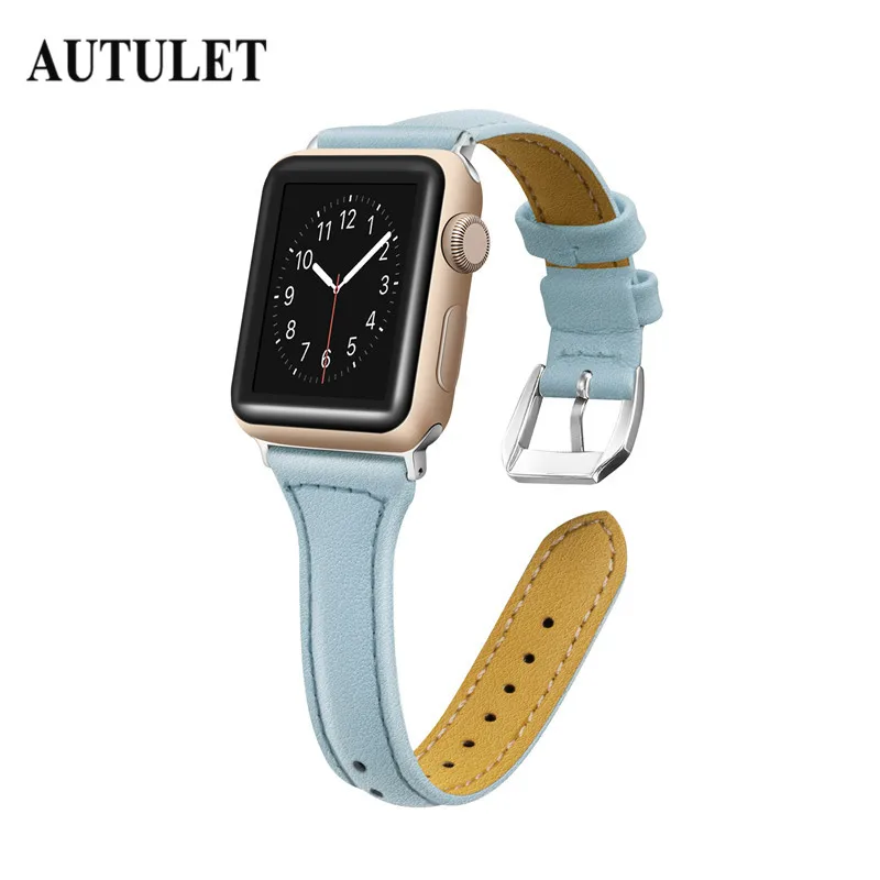 Ремешки для Apple Watch группа кожаный браслет 38 мм 42 женщин мужчин применение