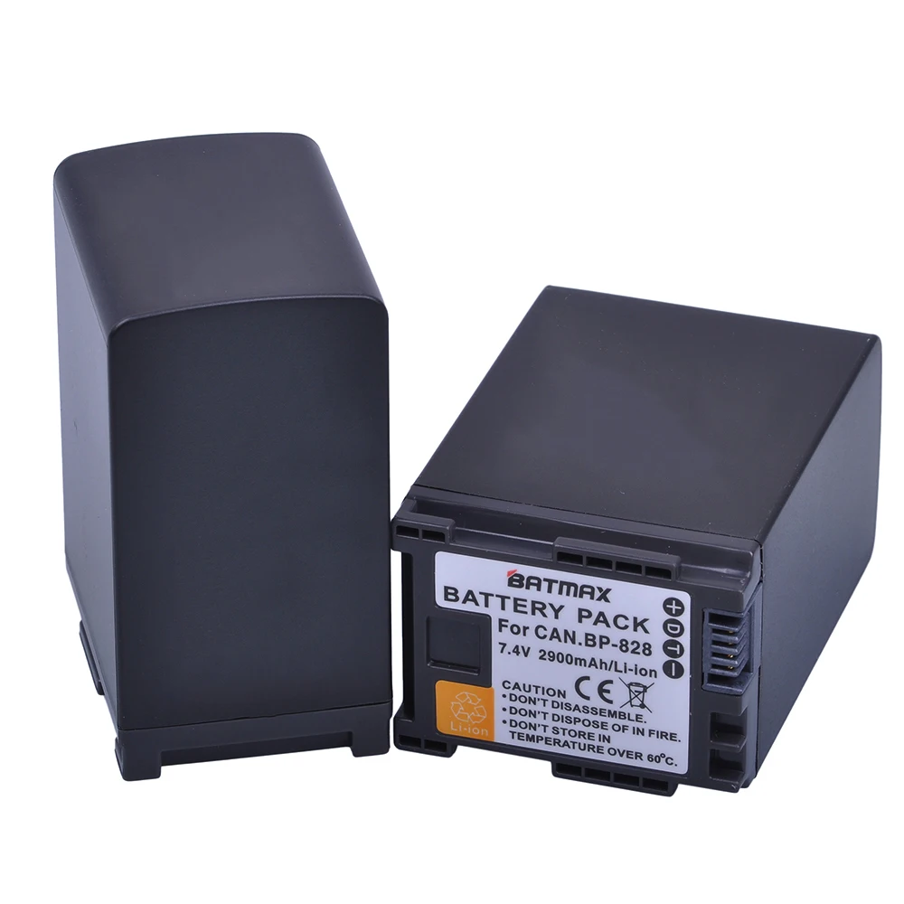 Батареи 2900 мАч BP 820 BP820 828 для Canon VIXIA GX10 XF400 XF405 HFG20 HFG30 HFG40 HFM41 HFM400 HFS21 HFS30 2 шт.|battery for