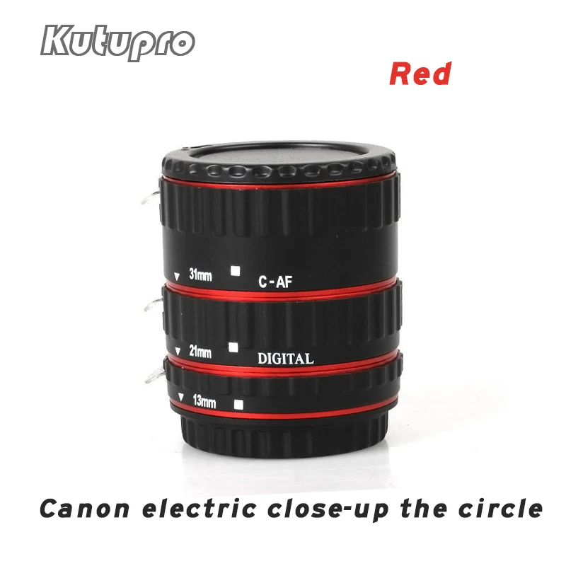 Красное кольцо адаптер kutupro close up by circle/close macro ring 700 d/600 d/650 d/5 d2/d3/550d для canon|Адаптеры