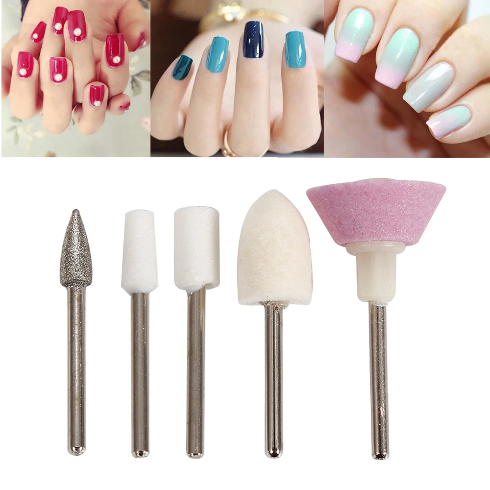 ELECOOL 2 35 мм хвостовик керамические сверла для ногтей чистки кутикулы аксессуары