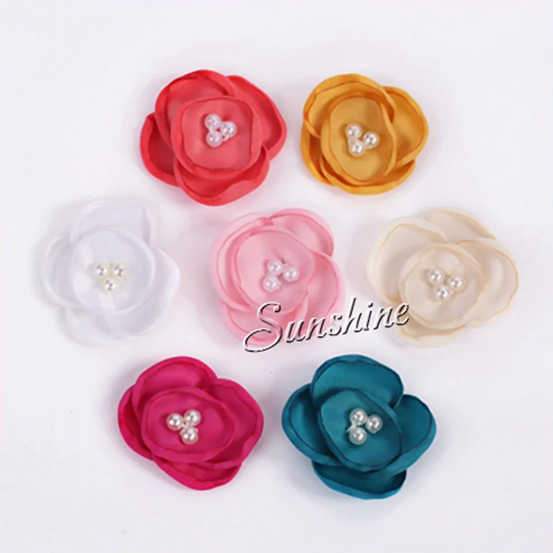 Необычный Лотос мака для волос атласный тканевый цветок повязка на голову