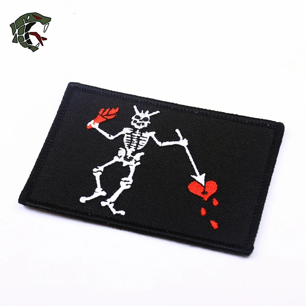 TSNK Поклонники военного стиля вышивка патч армейский Тактический Boost Morale Badge "S.A.S/Blackbeard" Armlet
