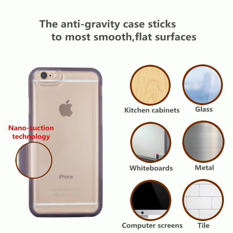 Прозрачный чехол для iPhone 5 5S SE телефона с защитой от гравитации 6 7 8 Plus X XR XS MAX
