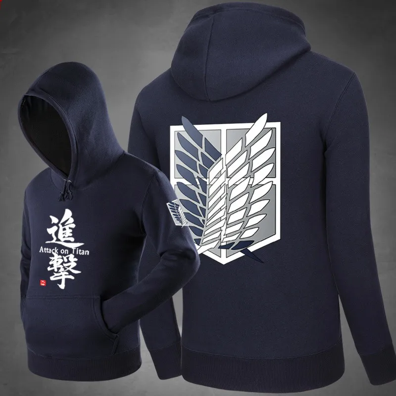 [XHTWCY] аниме атака на Титанов куртка с капюшоном Shingeki no Kyojin Scout Regiment Косплей костюмы