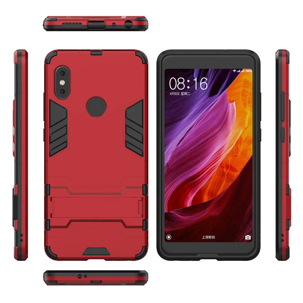 Чехол для телефона KONSMART для Xiaomi Redmi Note 7 6 5 Pro, гибридный жесткий чехол на заднюю панель, глобальная версия Redmi 7A 7 6 5 6A 5A GO S2, чехол-подставка s