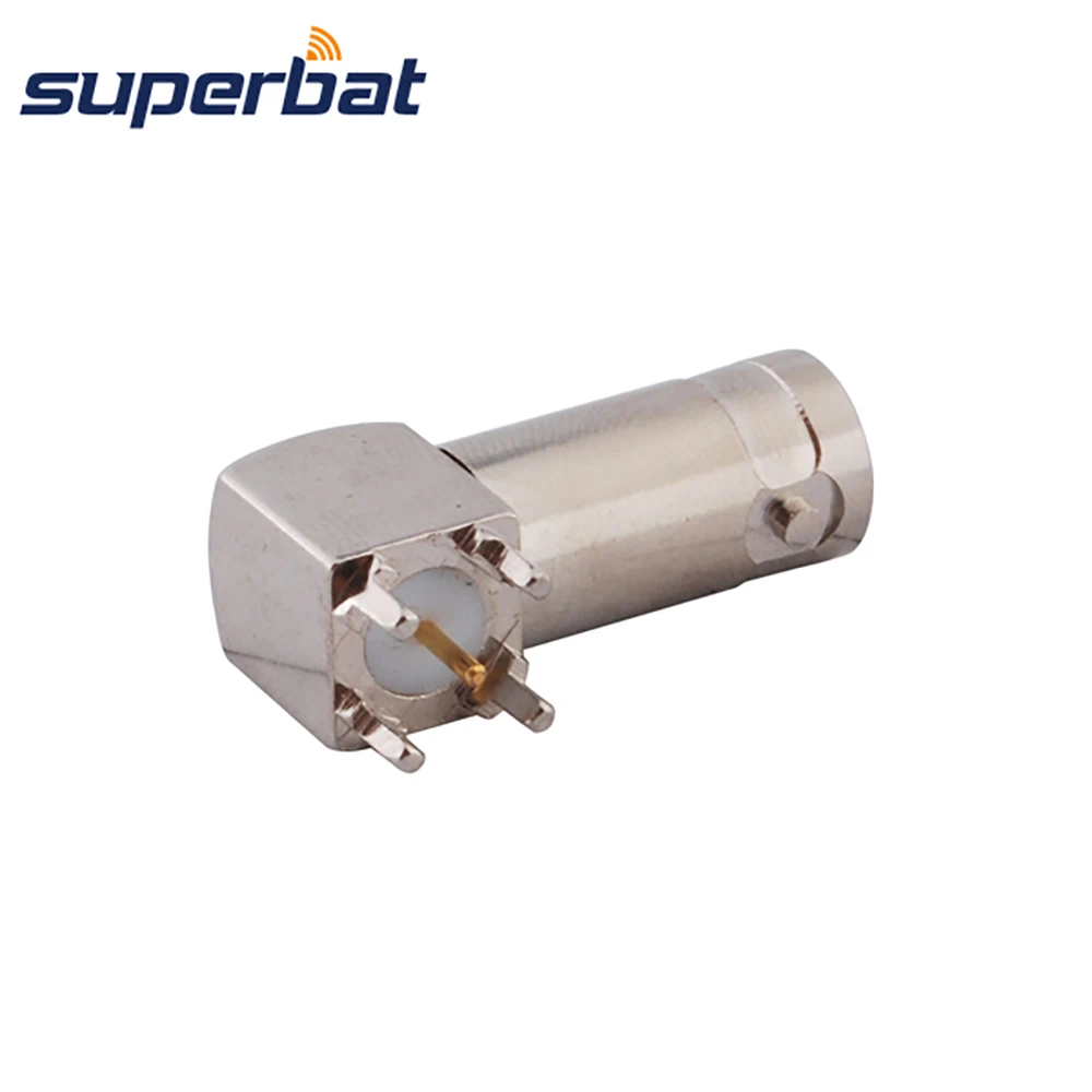 Superbat BNC Jack Female Thru отверстие прямоугольная печатная плата крепление РЧ