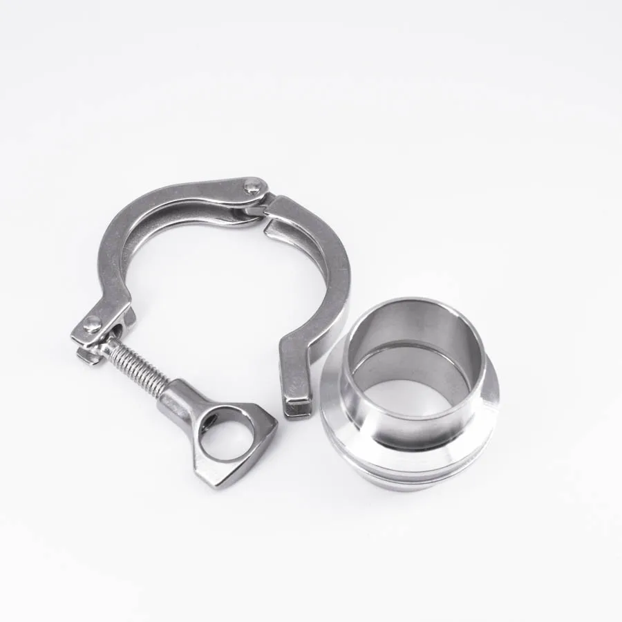 1 5 &quotTri Clamp x 38 мм 1-1/2&quot труба OD санитарно 2 шт. SS304 сварочные наконечники + зажим